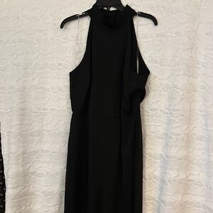 Elegant Black Sleeveless One piece Romper